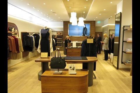 Jaeger has installed a large screen at its newly revamped Chelsea store